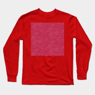 Viva Magenta Line Art Long Sleeve T-Shirt